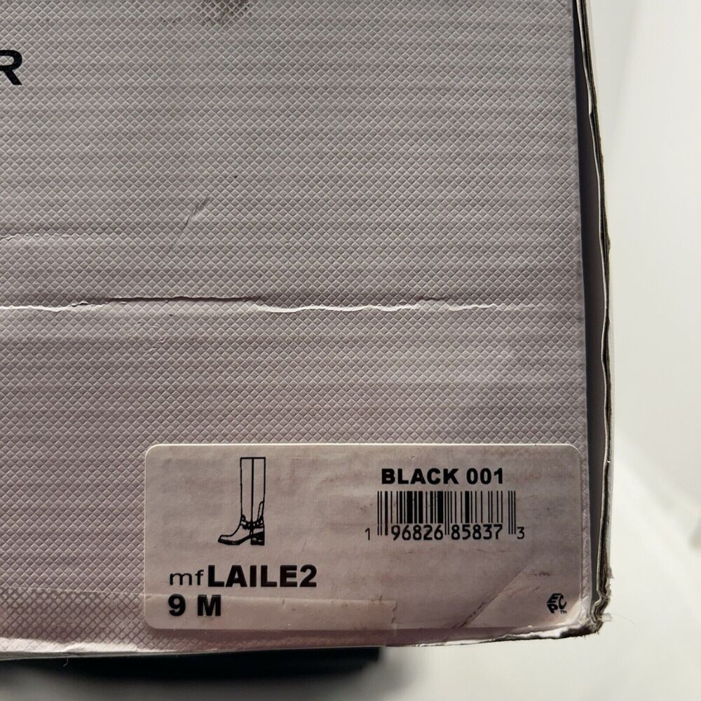 MARC FISHER Laile2 Block Heel Knee High Harness Motocycle Boots Brown SZ 9 NEW - Picture 10 of 10